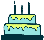 illustr birthday cake